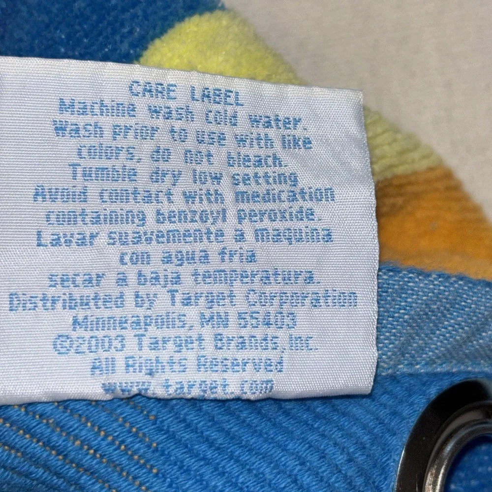 Y2K Jay Franco Beach Blanket/Towels Terry Cloth Corner Rings 54